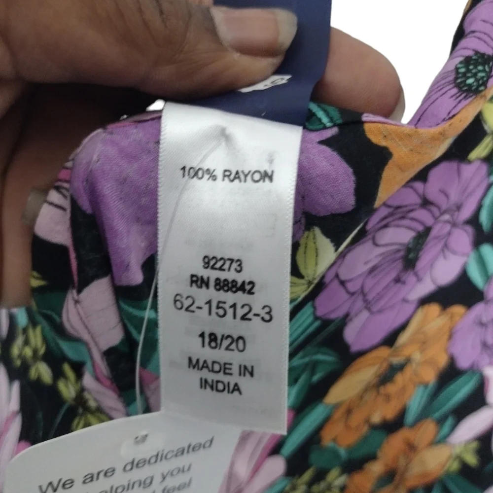Swimsuits For All Stephanie V-Neck Cover Up Maxi Dress In Floral Garden